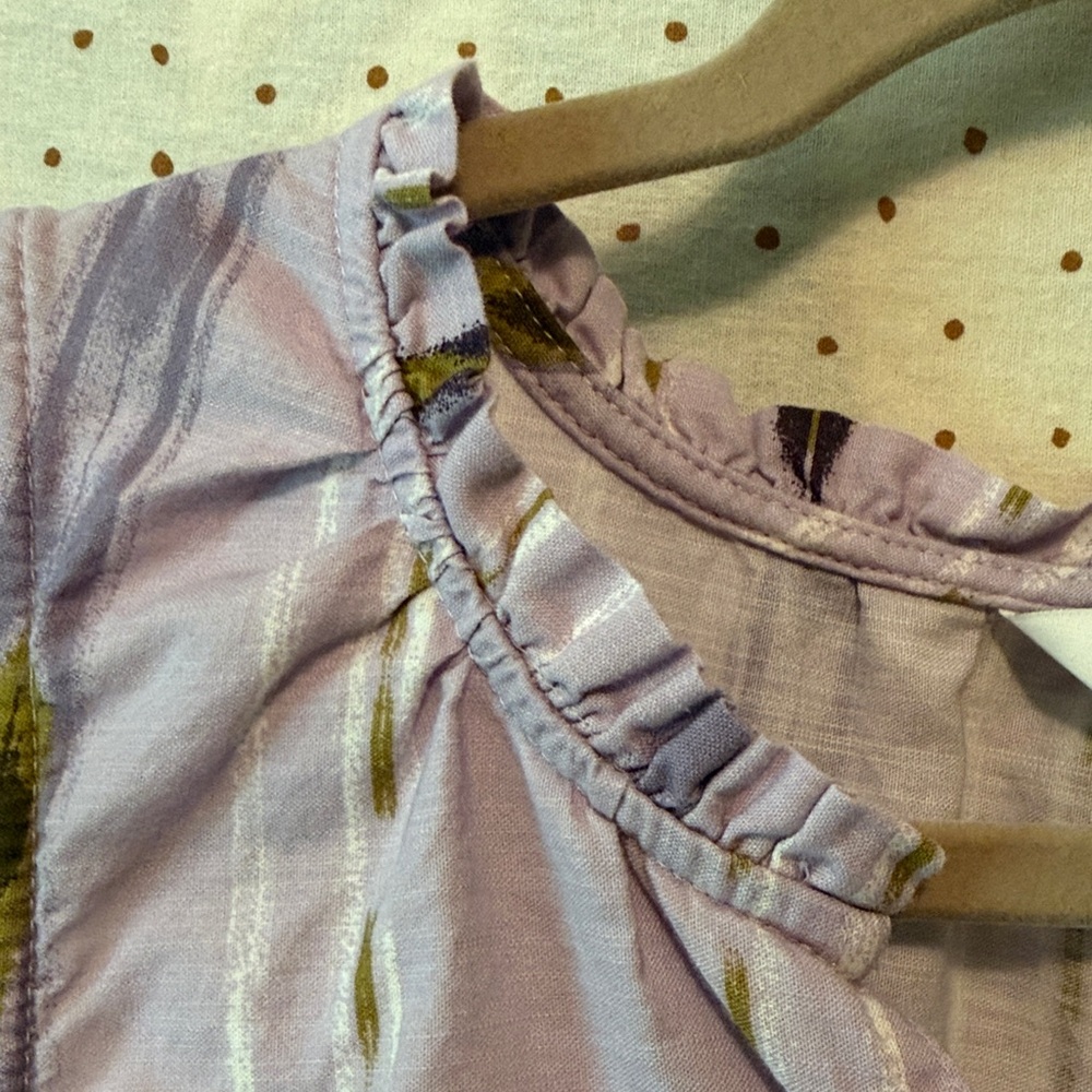 Sonoma Lavender Tiered Sleeveless Maxi Dress with Yellow Ikat Print - Picture 4 of 4